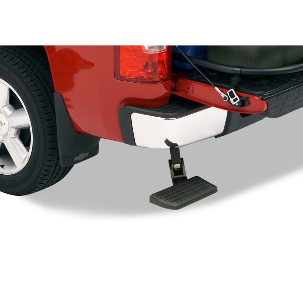 AMP Research 75301-01A BedStep Retractable Bumper Step for 1999-2006 Silverado/Sierra 1500/2500/3500, 2007 Silverado/Sierra Classic Models (Includes 2007 Classic, Excludes Flareside)