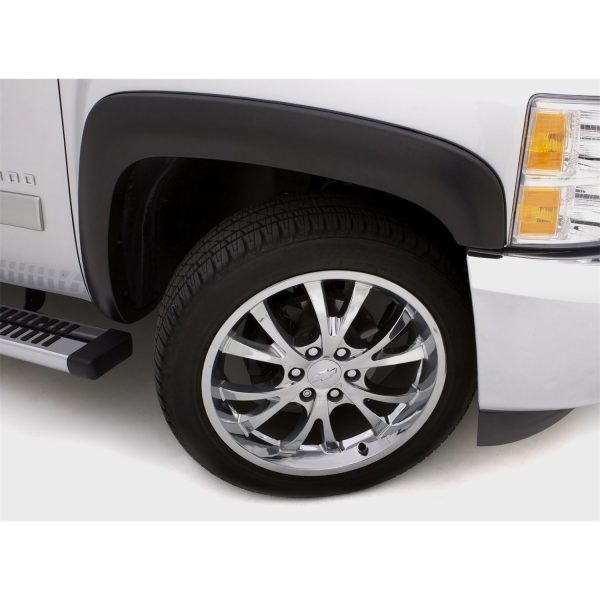 Lund SX113-2S Elite Series Black Sport Style Smooth Finish 4-Piece Fender Flare Set for 2014-2015 Silverado 1500 with 5 Ft. Bed