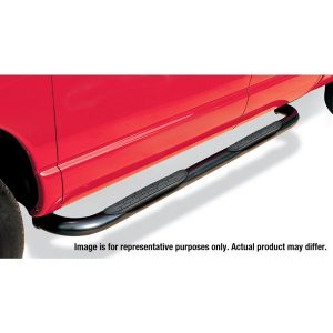 4000 Series Side Steps with Mounting Brackets Kit - Black Powder Coat