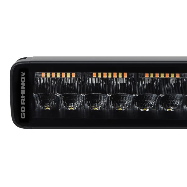Go Rhino753003012CDS - Blackout Combo Series Lights - 32" Double Row LED Light Bar With Amber Lighting -  Black