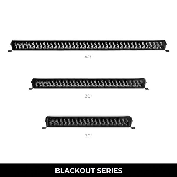 Go Rhino753003011CDS - Blackout Series Lights - 32" Double Row LEDLight Bar -  Black