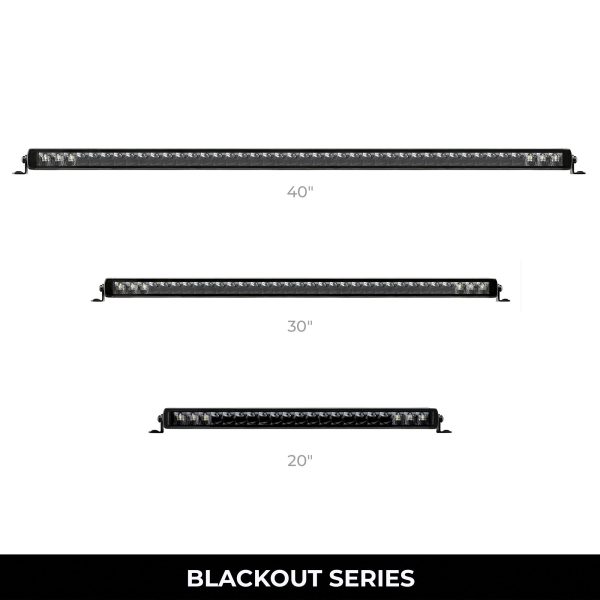 Go Rhino751653201CSS - Blackout Series Lights - 31.5" Single Row LED Light Bar -  Black