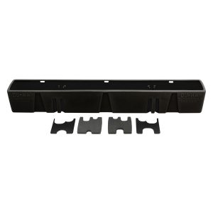 DU-HA Behind-The-Seat Storage fits 2000-2007 Ford F250 F350 F450 F550 Super Duty Regular Cab and 60/40 Split Bench Seat Crew Cab Trucks without Factory Subwoofer- Heavy-Duty Behind-The-Seat Organizer - Black 20025