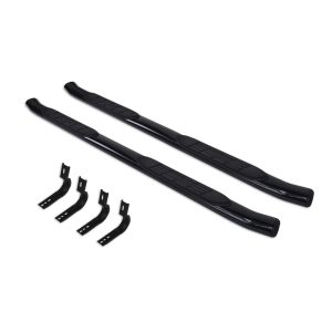 Big Country Truck Accessories - 3942769 - 4in + 15 Degree Cab-Length Side Bars
