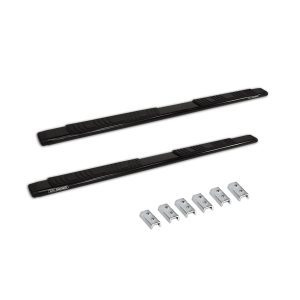 Big Country Truck Accessories - 395759 - 5in WIDESIDER Platinum Side Bars - 75in Long - Black powder coat - Bars Only