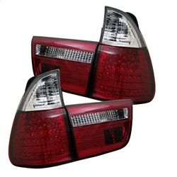 (Spyder) - 4PCS LED Tail Lights - Red Clear