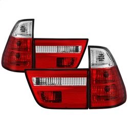 (Spyder) - 4PCS Euro Style Tail Lights- Red Clear