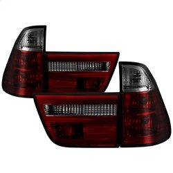 (Spyder) - 4PCS Euro Style Tail Lights- Red Smoke