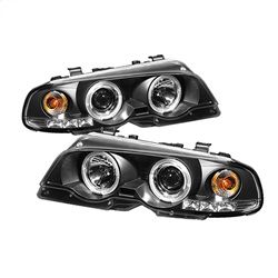 (Spyder) - 2DR 1PC Projector Headlights - LED Halo - LED ( Replaceable LEDs ) - Black - High H1 (Included) - Low H1 (Included)