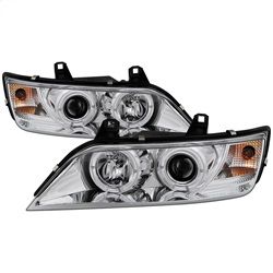 (Spyder) - Projector Headlights - LED Halo - Chrome - High H1 (Included) - Low H1 (Included)