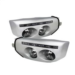 (Spyder) - Fog Lights With LED Daytime Running Lights W/Switch- Clear