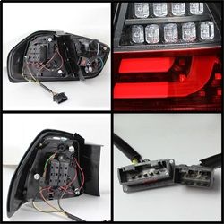 (Spyder) - LED Indicator Light Bar LED Tail Lights - Black