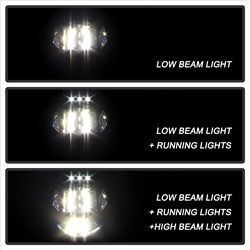 (Spyder) - LED Headlights - Black