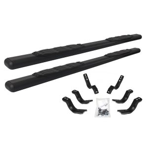 Big Country Truck Accessories 104030800 - 4" Fusion Series Side Bars With Mounting Bracket Kit - Textured Black