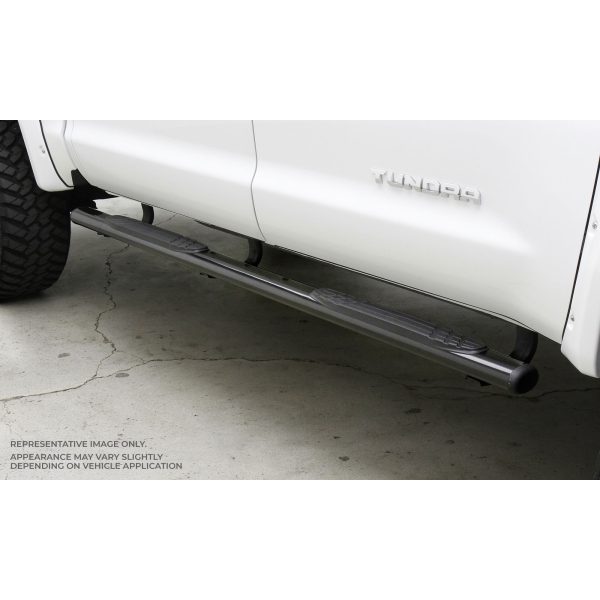 Big Country Truck Accessories 104030800 - 4" Fusion Series Side Bars With Mounting Bracket Kit - Textured Black